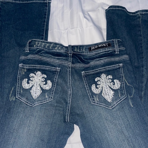 Red Rivet bootcut jeans - Picture 1 of 5